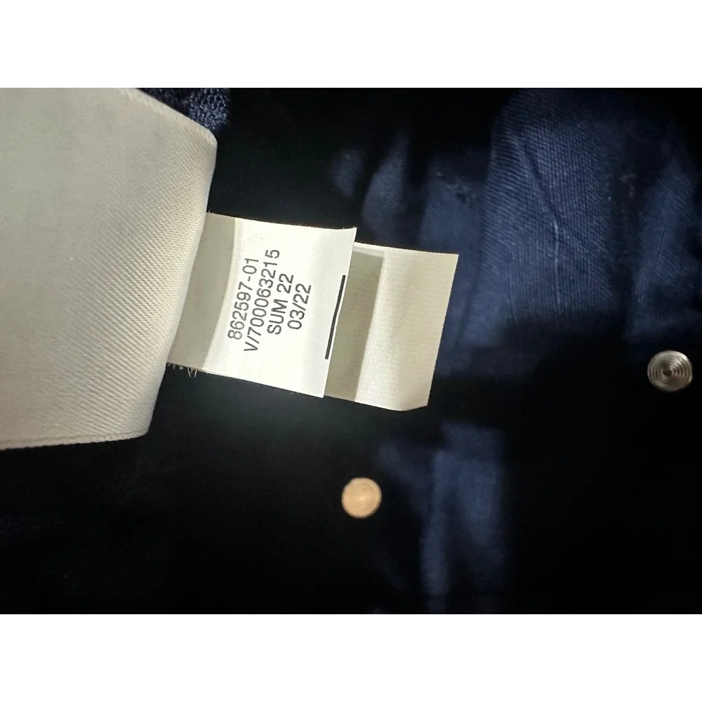Banana Republic Petite Navy Blue‎ Paperbag Pant High Rise Cotton Linen 6P 862597